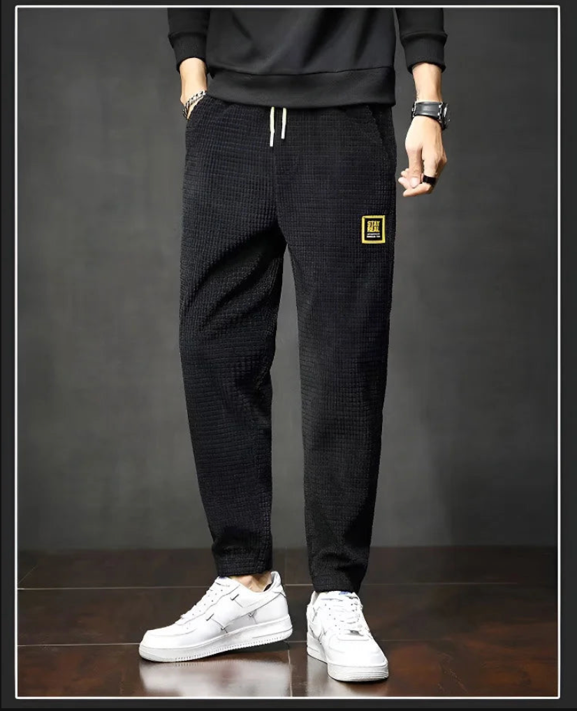 Felix | Retro Grid Corduroy Joggers