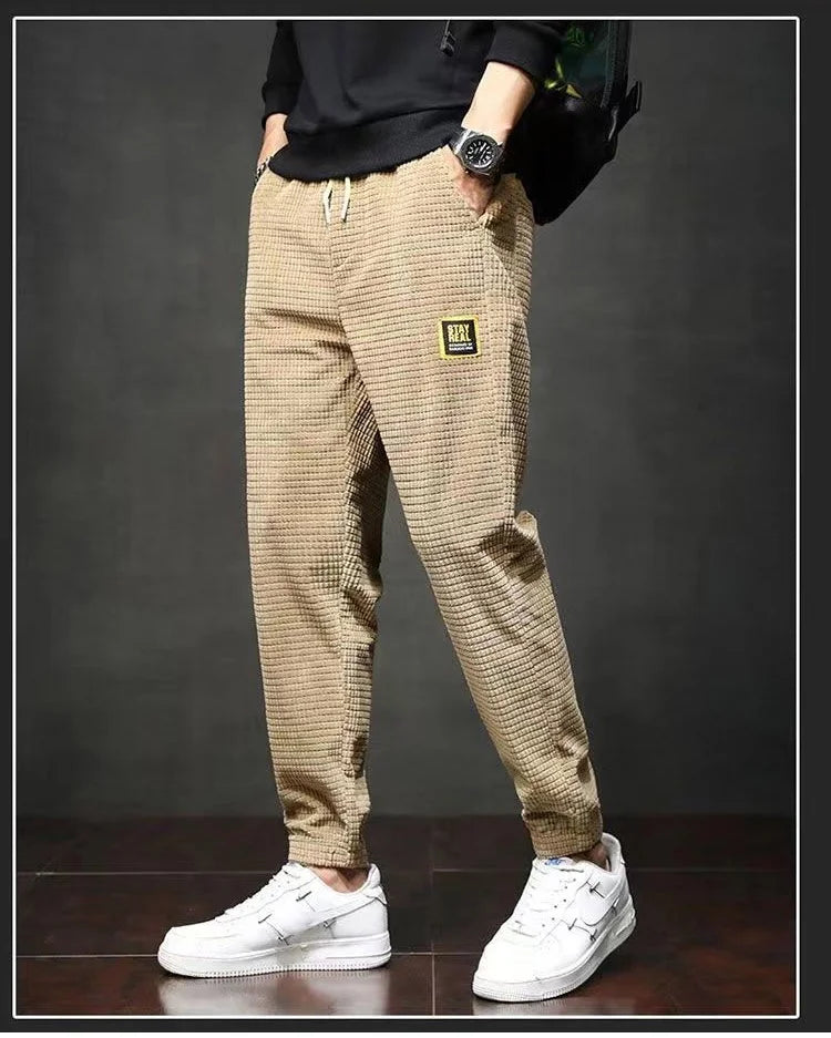 Felix | Retro Grid Corduroy Joggers